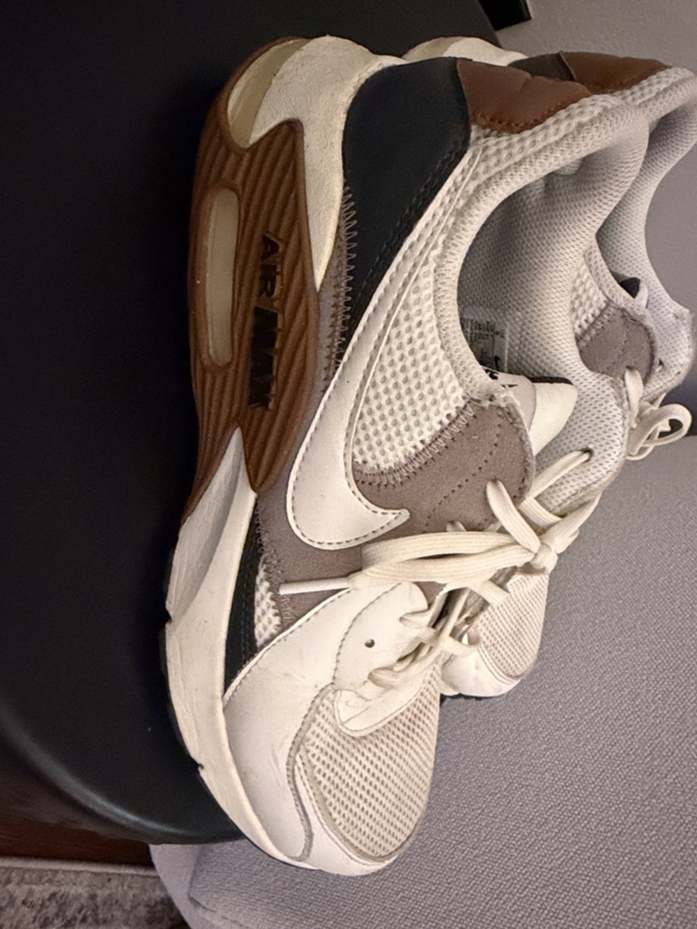 Nike Mixed Neutral Toned Air Max Sneakers - White, Gray & Brown